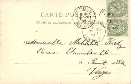 Ak Verdun Meuse, Quartiers d'Anthouard, Villars