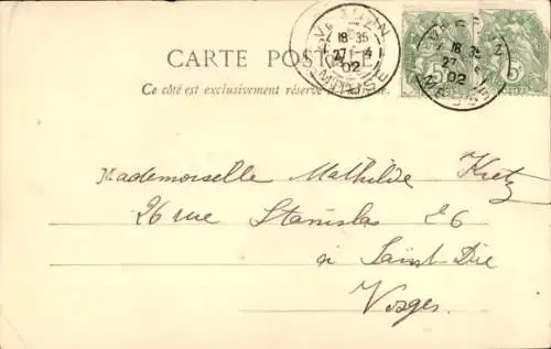 Ak Verdun Meuse, Kanal, Häuserzeile