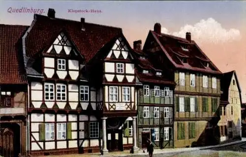 Ak Quedlinburg im Harz, Klopstock-Haus