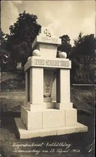 Ak Johannesberg Fulda in Hessen, Kriegerdenkmal-Enthüllung am 23. August 1925