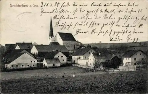 Ak Neukirchen am Inn, Teilansicht