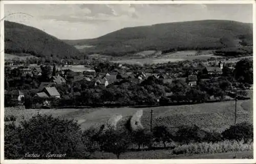 Ak Eschau im Spessart, Teilansicht