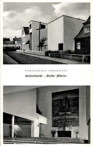 Ak Nordseebad Norderney, Stella Maris Saisonkirche