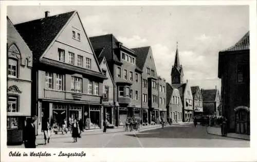 Ak Oelde im Münsterland, Langestraße