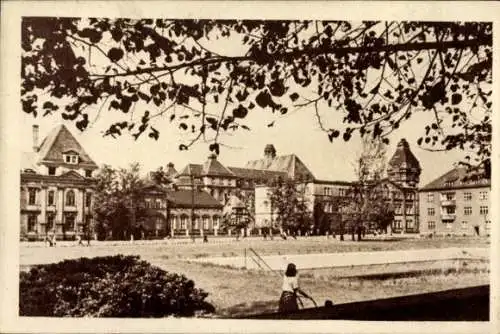 Ak Zabrze Hindenburg Oberschlesien, Teilansicht