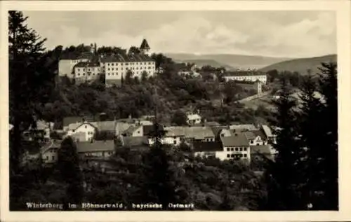 Ak Vimperk Winterberg Böhmerwald Südböhmen, Gesamtansicht