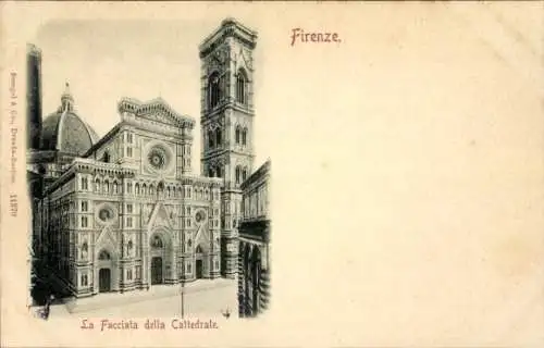 Ak Firenze Florenz Toscana, Kathedrale, verzierte Fassade