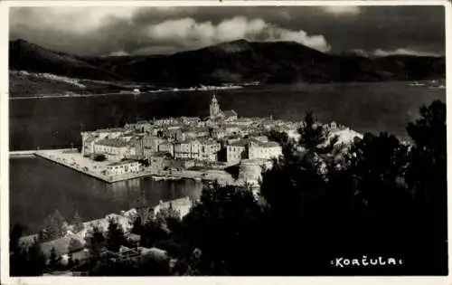 Foto Ak Korčula Curzola Kurzel Kroatien, Panorama
