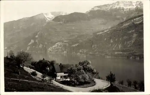 Ak Obstalden Kanton Glarus, Restaurant an der Kurve