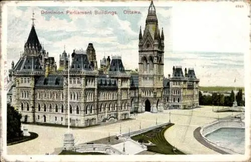 Ak Ottawa Ontario Kanada, Dominion-Parlamentsgebäude