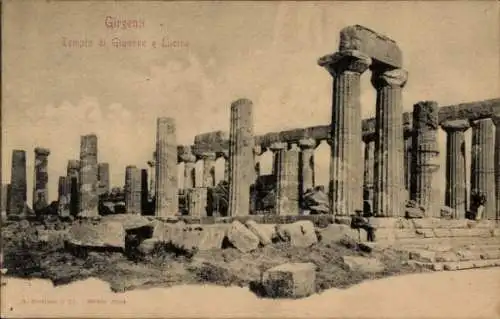 Ak Girgenti Agrigent Sicilia, Templo Giunone e Lucina