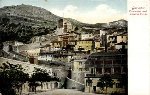 Ak Gibraltar, Kasematten und maurisches Schloss