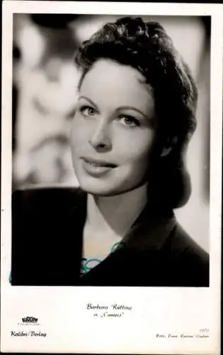 Ak Schauspielerin Barbara Rütting, Portrait, Autogramm,  in Canaris