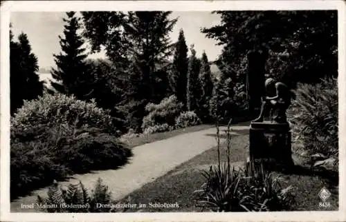 Landpoststempel Poststelle Konstanz Egg am Bodensee 27.05.1941 auf AK Mainau