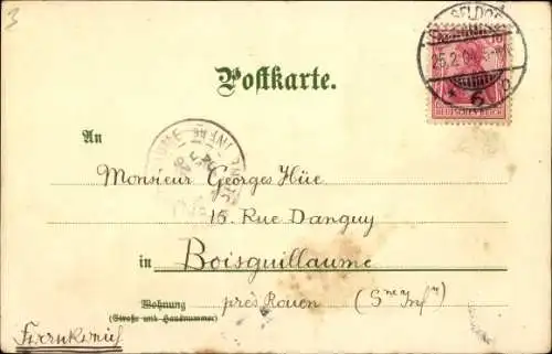 Künstler Litho Wielandt, M., Rüdesheim Rhein, Adlerturm, Brömserburg