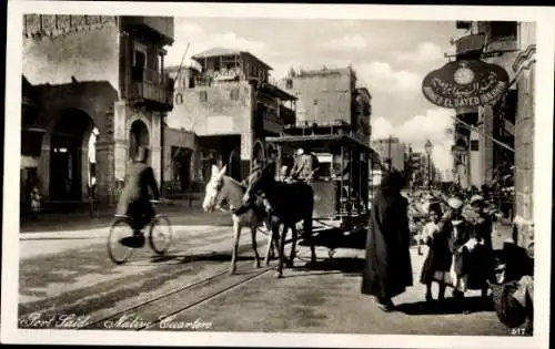 Ak Port Said Ägypten, Native Quarters