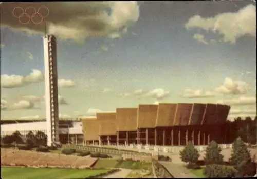 Ak Helsinki Finnland, Olympische Spiele 1952, Helsingfors, Stadion