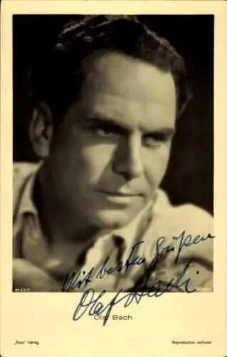 Ak Schauspieler Olaf Bach, Portrait, Autogramm