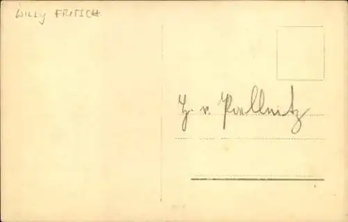 Ak Schauspieler Willy Fritsch, Otto Wallburg, Filmszene Der Kongress tanzt, Autogramm W. F.