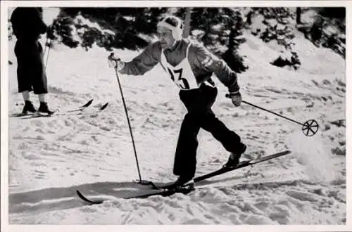 Sammelbild Olympia 1936, Skilangläufer Kalle Heikkinen