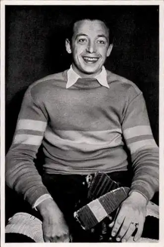 Sammelbild Olympia 1936, Deutscher Eishockeyspieler Gustav Jaenecke