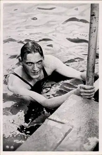 Sammelbild Olympia 1936, Deutscher Schwimmer Erwin Sietas