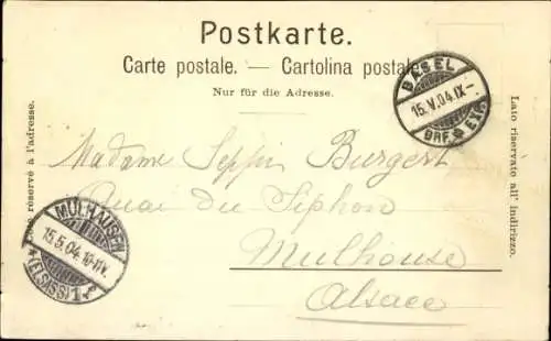 Ak Basel Bâle Stadt Schweiz, Spalenring