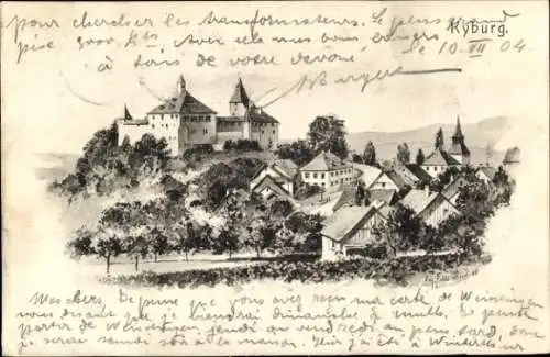 Künstler Litho Kyburg Kanton Zürich, Gesamtansicht