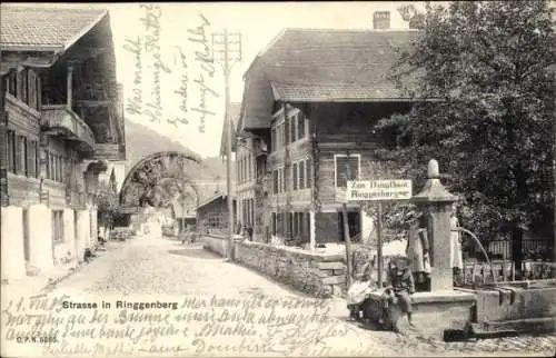 Ak Ringgenberg Kanton Bern, Straßenpartie