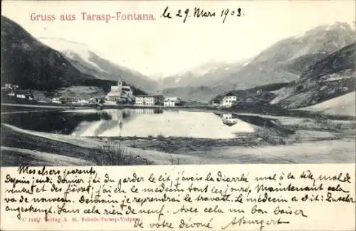Ak Tarasp Scuol Kanton Graubünden, Gesamtansicht