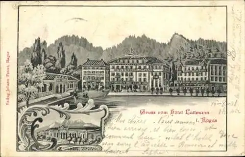 Litho Bad Ragaz Kanton St. Gallen, Hotel Lattmann