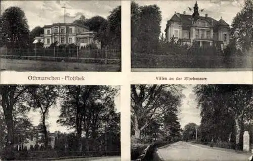 Ak Hamburg Altona Othmarschen Flottbek, Villen an der Elbchaussee