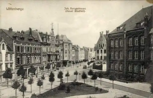 Ak Wittenberge an der Elbe Prignitz, Joh. Runge Straße, neuer Stadtteil