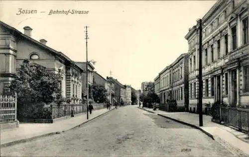 Ak Zossen in Brandenburg, Bahnhof-Straße