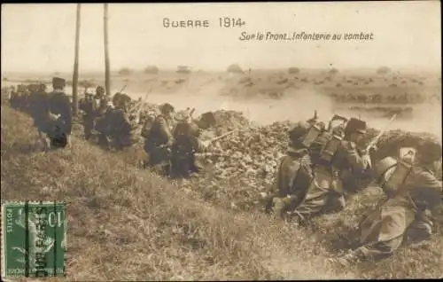 Ak-Krieg 1914, an der Front, Infanterie im Kampf