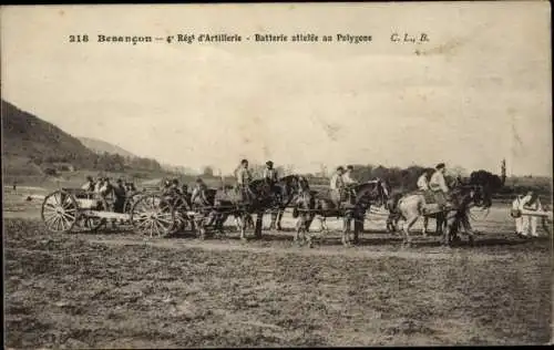 Ak Besançon Doubs, 4. Artillerie Regiment