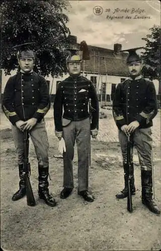 AK Belgische Armee, Ulanenregiment