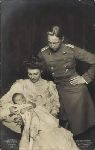 Ak Kronprinz Wilhelm von Preußen, Kronprinzessin Cecilie, Prinz Wilhelm, RPH 1417