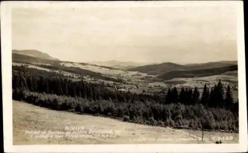 Ak Šumava Böhmerwald, Panorama, Falkenstein