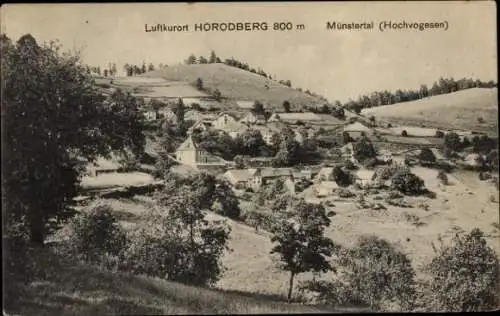 Ak Horodberg Münsterthal Muhlbach sur Munster Elsass Haut Rhin, Panorama