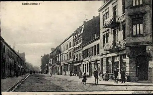 Ak Forbach Lothringen Moselle, Nationalstraße