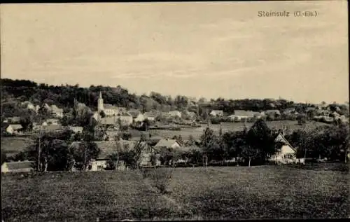 Ak Steinsulz Elsass Haut-Rhin, Panorama