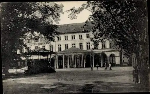 Ak Niederbronn les Bains Bad Niederbronn Elsass Bas Rhin, Hotel Kurhaus