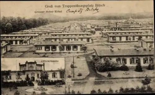 Ak Bitche Bitsch Lothringen Moselle, Truppenübungsplatz, Großer Hoher Kirkel, Offizierskasino