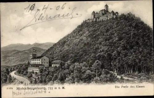 Ak Orschwiller Orschweiler Elsass Bas Rhin, Hohkönigsburg