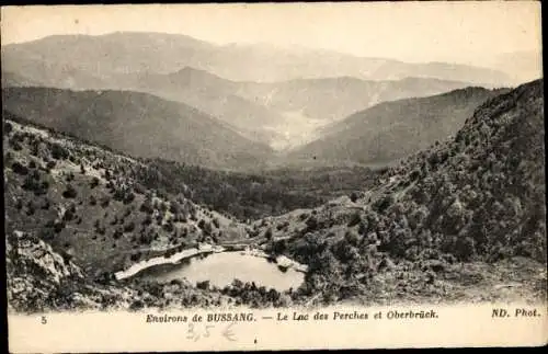 Ak Bussang Vosges, Le Lac des Perches et Oberbrück