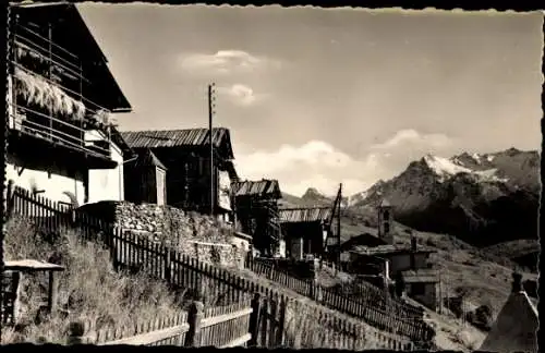 Ak Saint Véran Hautes Alpes, Route des Grandes Alpes, Le plus haut Village habite d'Europe