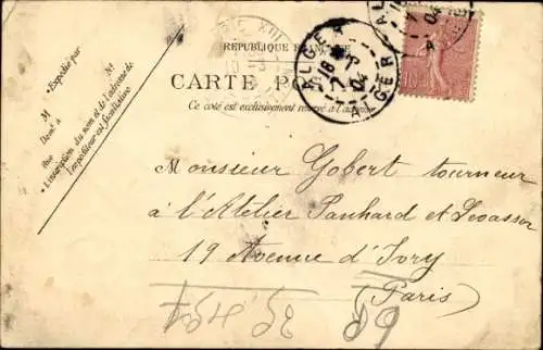 Ak Algier Alger Algerien, Perspective des Boulevards