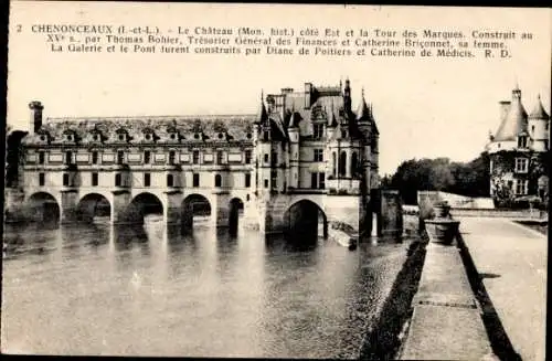 Ak Chenonceaux Indre et Loire, Le Chateau, Cote Est