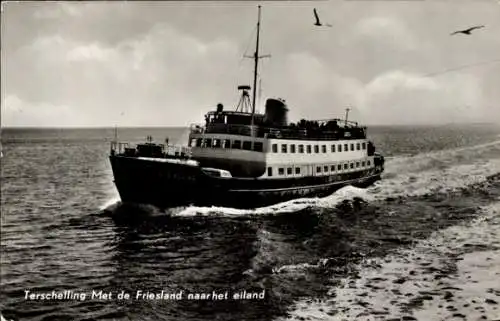 Ak Terschelling Friesland Niederlande, Fährschiff Friesland